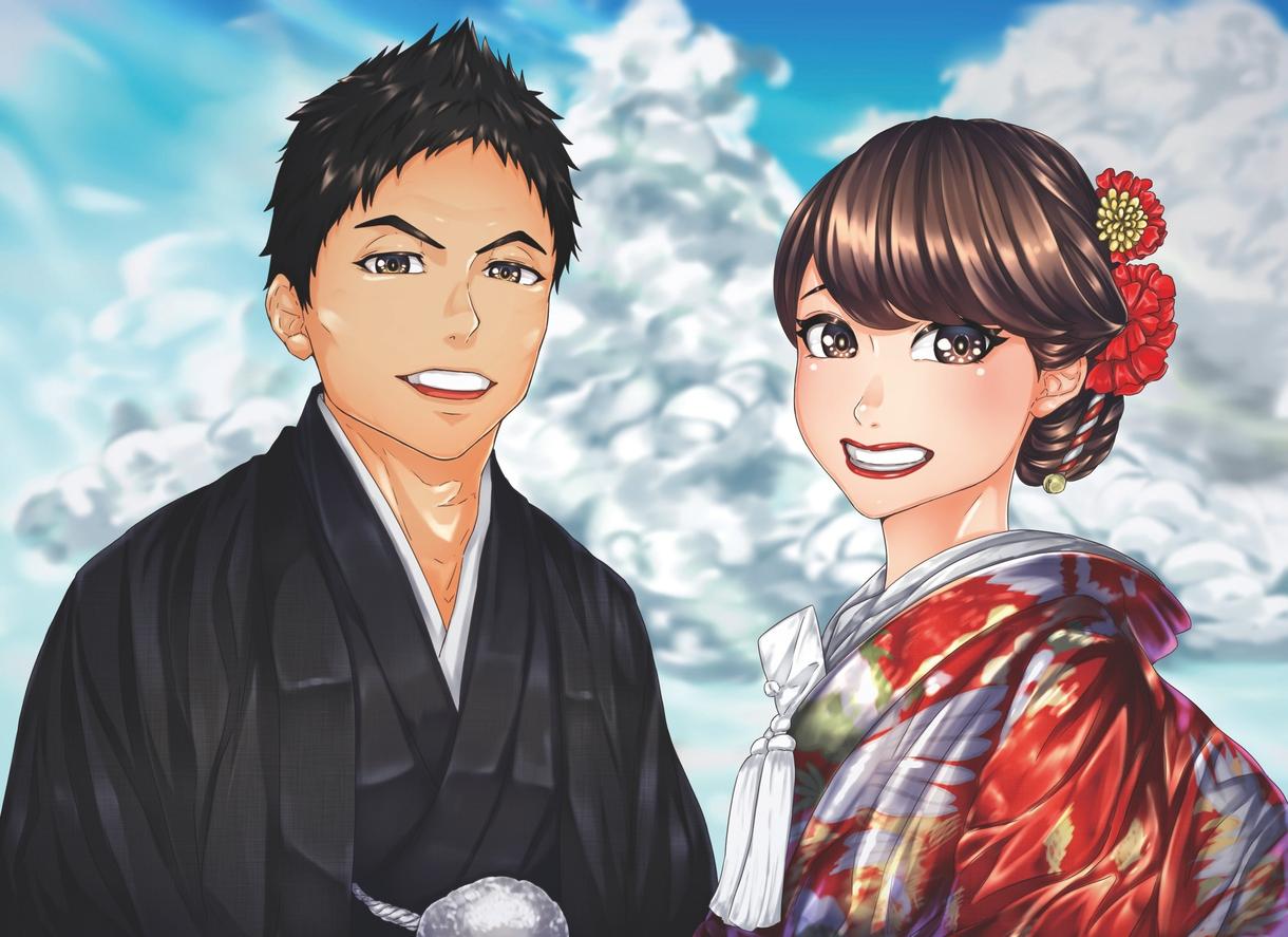 ウェルカムボード描きます 結婚式や記念日などの思い出になるオンリーワンの絵が欲しい方へ