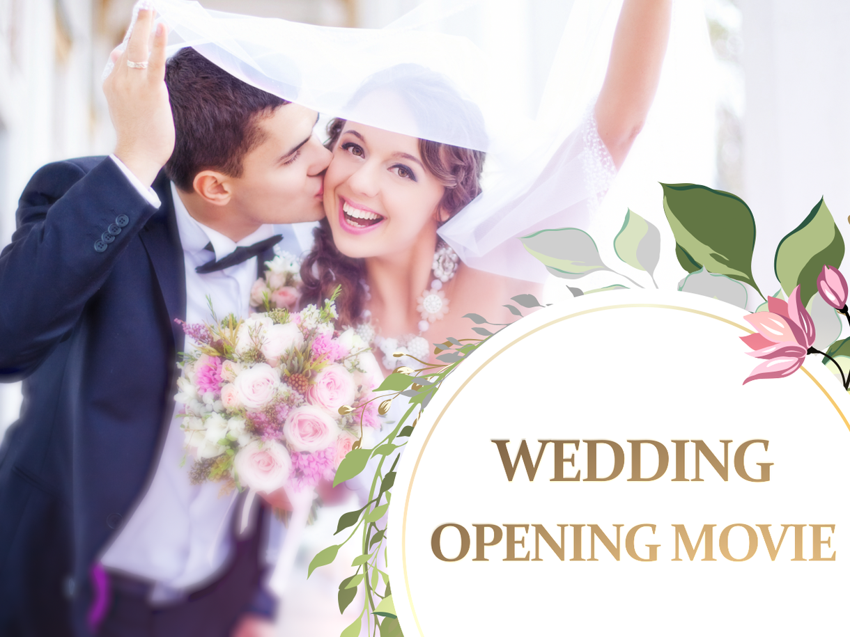 結婚式のムービーを安く早く制作いたします オープニング、プロフィール、エンドロール対応