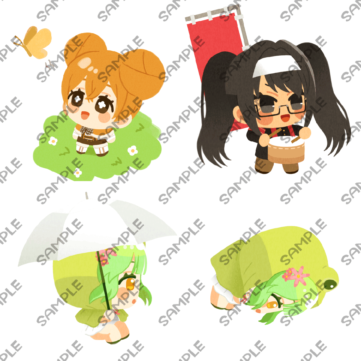 gif対応可！ちまっと可愛いSDイラストを描きます アイコンや配信画面、グッズなどに イメージ1