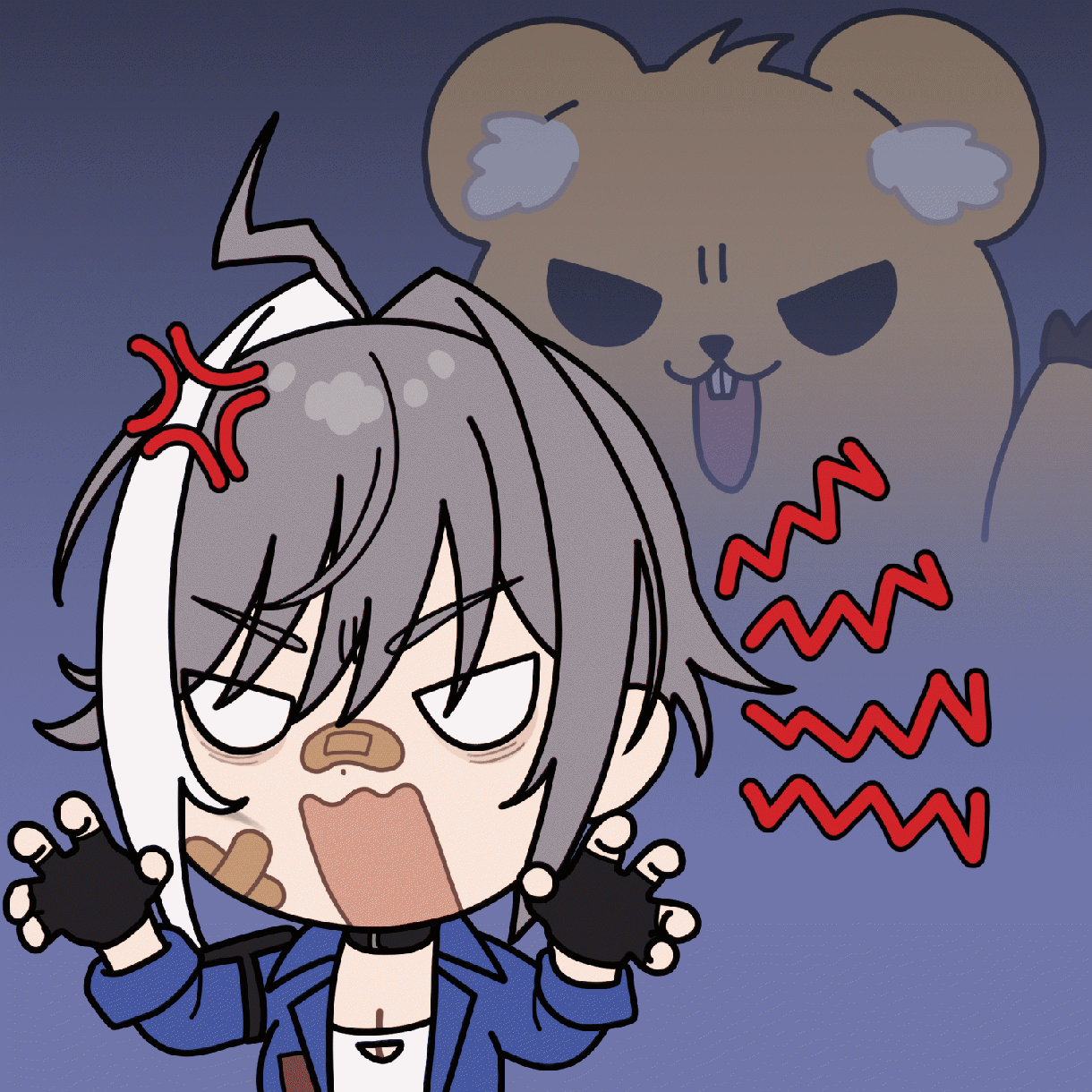 動くデフォルメイラストGIFスタンプをお作りします ループのGIFスタンプをおつくりします イメージ3