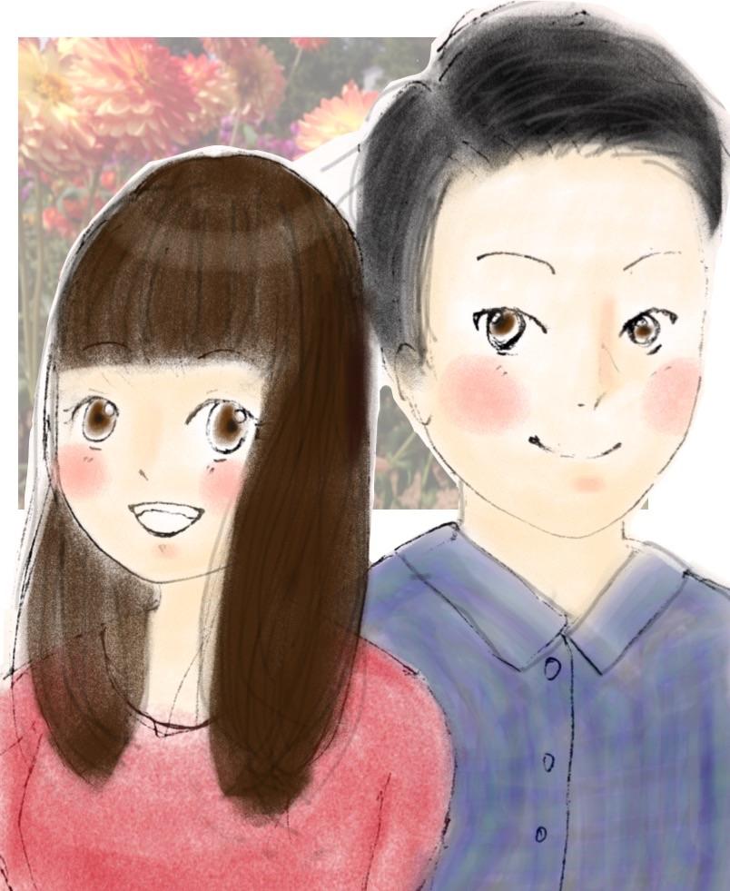 柔らかいタッチの、漫画のような似顔絵を描きます!