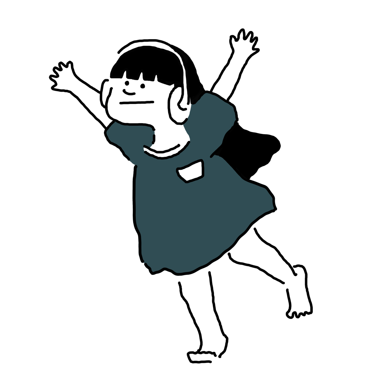 ゆるい女の子イラスト描きます 愛着の湧く コロコロした可愛らしい女の子のイラスト制作します イラスト作成 ココナラ