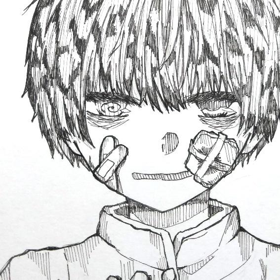 色紙にイラスト描きます アナログで色紙にイラストを描きます