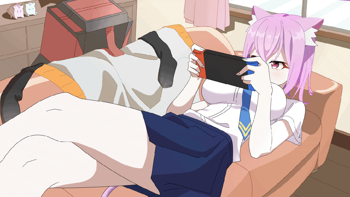 既存イラストに簡易アニメーションを付けます まばたき・髪揺れなどMV向け動き対応 イメージ1