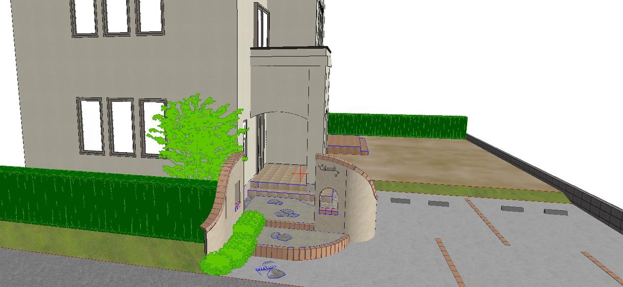 外構図面作成します ご自宅のイメージ図にいかがですか。
