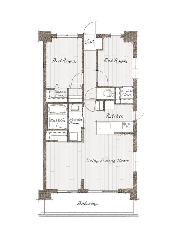 間取りイラスト作製いたします 不動産広告 賃貸物件などにいかがでしょうか イラスト作成 ココナラ
