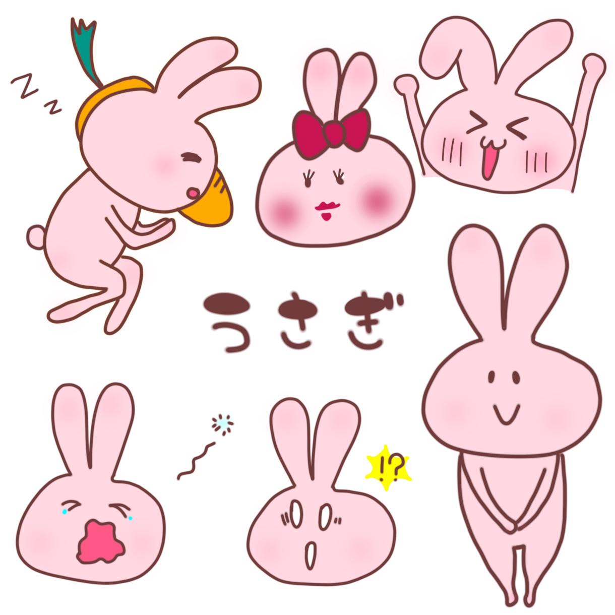 ゆるい動物キャラクターかきます ゆるかわいい動物のイラスト５カット描きます イラスト作成 ココナラ