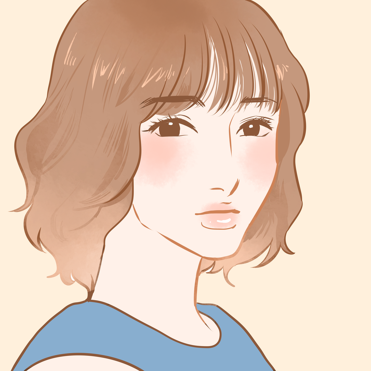 女性ファッション系似顔絵描きます 名刺やSNSのプロフィールに!