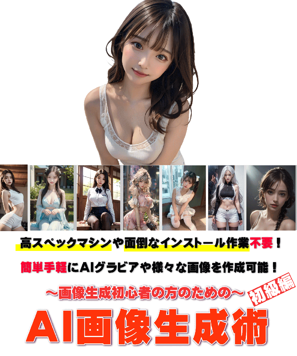 AI画像生成術～初級編～を教えます 今すぐ「あなたの商品」として販売できる再販売権利付き！ イメージ1