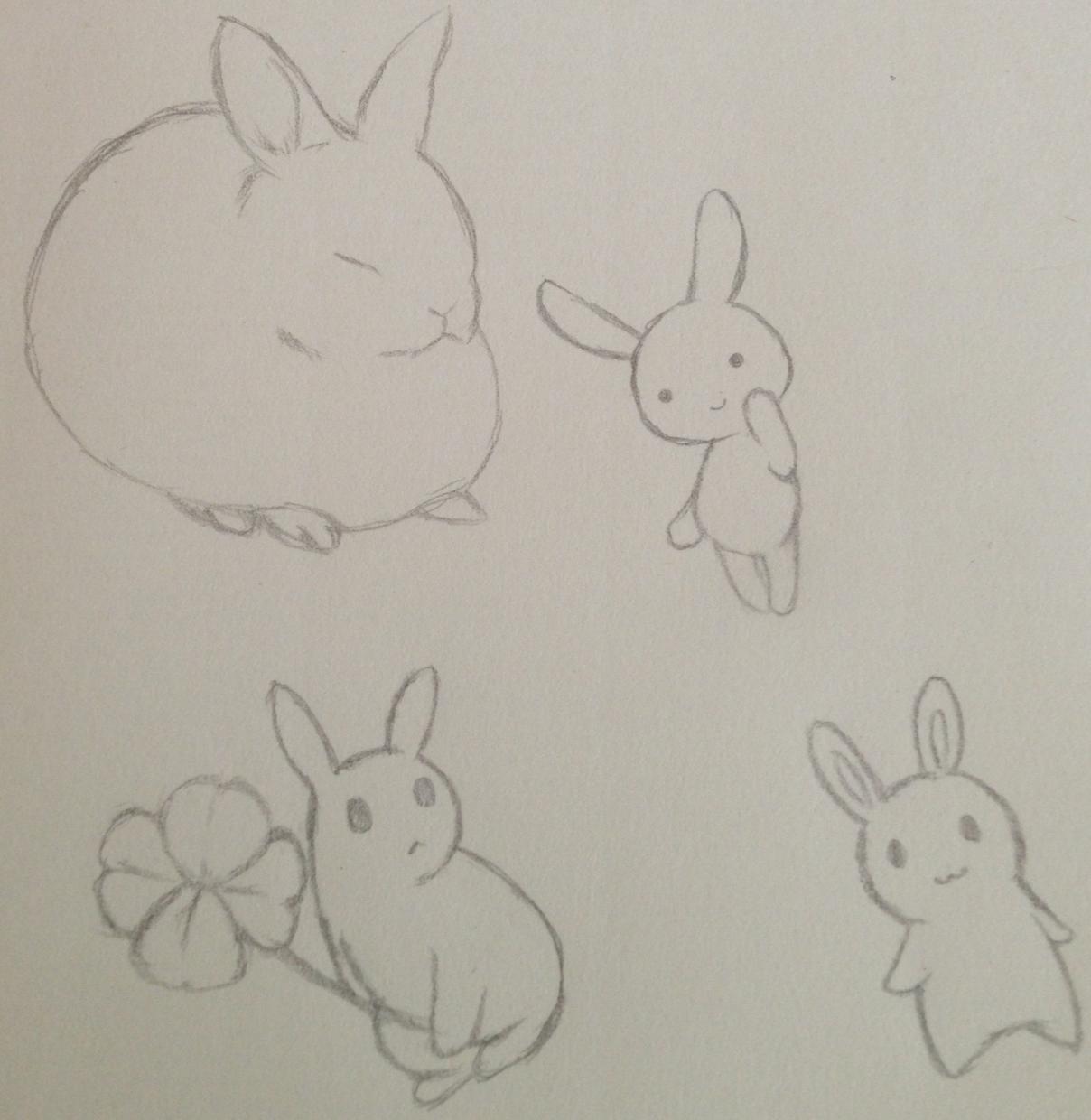 紙とシャープペンでイラストを描きます。サンプル考え中