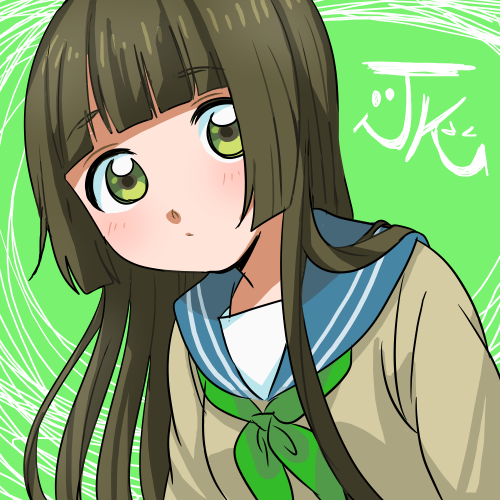イラスト】あなたを女子校生【JK】化します SNSのアイコンや待ち受けに♪あなただけのオリジナルJK!