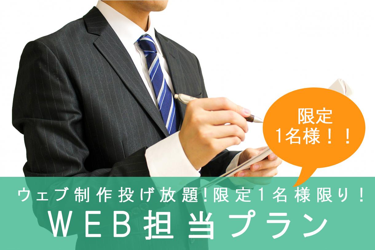 サイト制作まで!?WEB担当スタッフ代行します 30日間WEB制作は全て投げ放題!必要なときに必要なものを♪