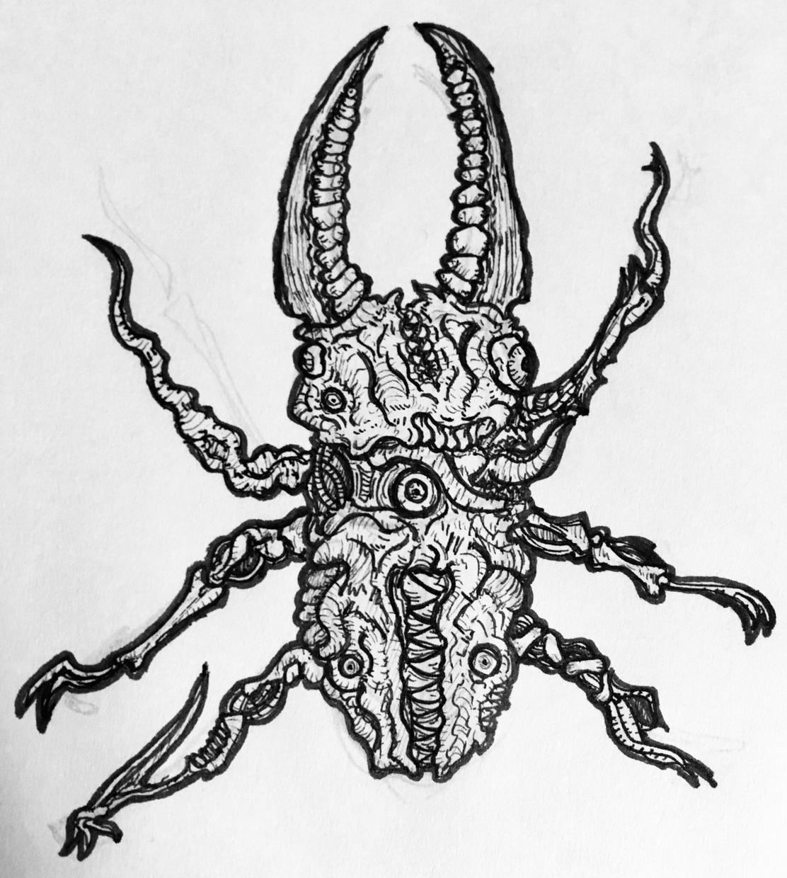 ちょっとした絵描きます 観た人がギョッとするようなクリーチャーの絵を描きます イラスト作成 ココナラ
