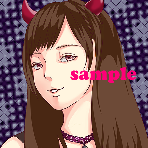 顔のイラストをかきます SNS等で使用する顔のイラストを制作