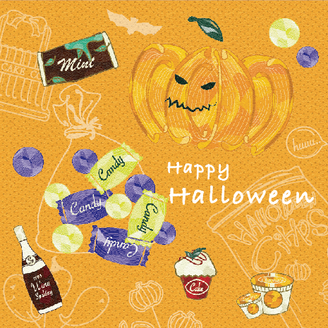 商用可ハロウィンイラストであります 商用OK!ハロウィンイラスト素材