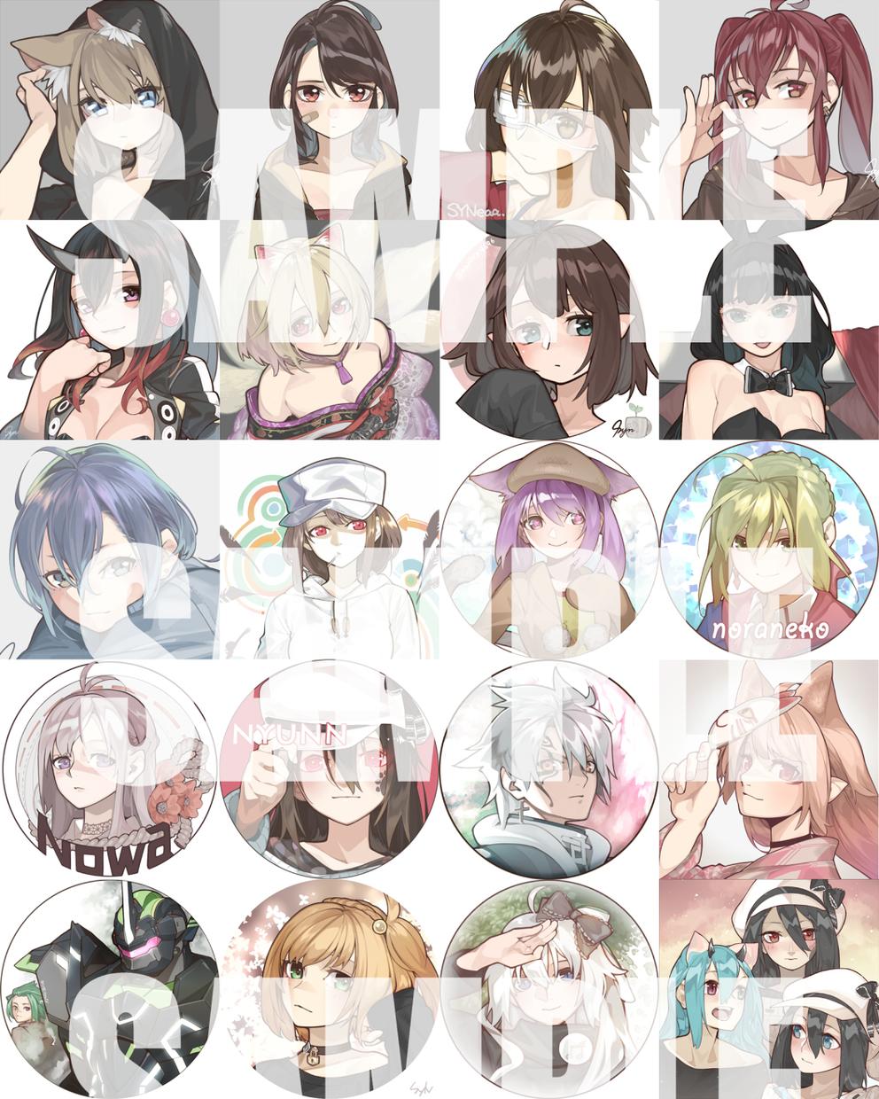 アイコン描きます オリジナルイラストで自身のプロフのカスタマイズいかがですか!