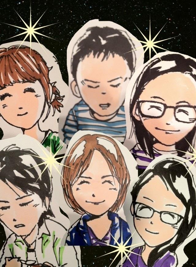 あなたの写真をもとに似顔絵を作成します。