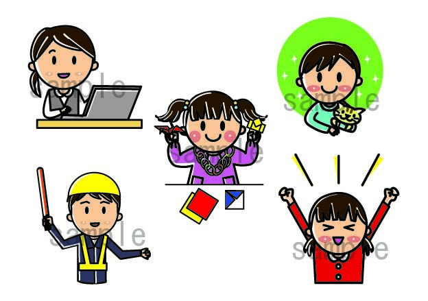 小さなカットイラストいろいろ描きます 商用利用可●広告、WEB挿絵等ご要望にあわせたイラスト作成