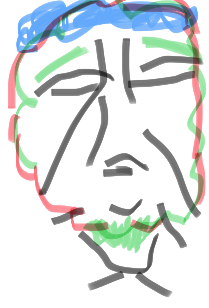 10秒くらいで描いたような似顔絵書きます 心を病んだ時 落ち込んだ時に
