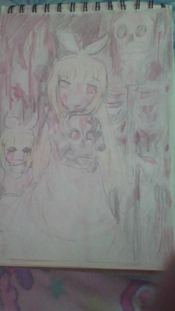 病んだ人にはおすすめします 病んだアリスを想像して描いてみました