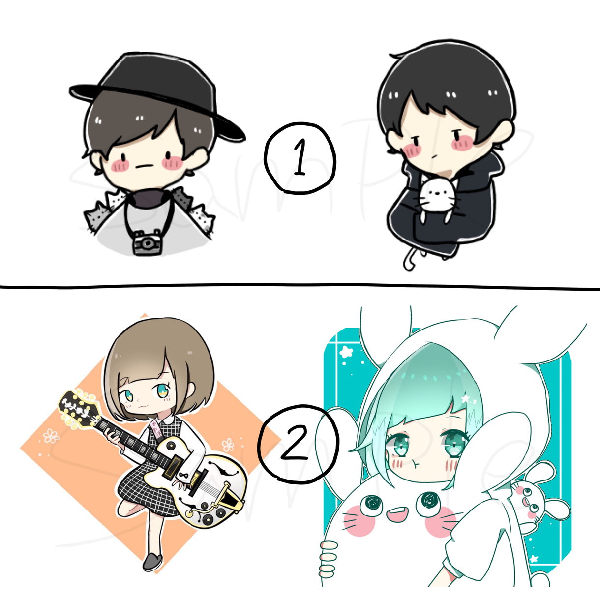 デフォのアイコン描きます TwitterなどSNSで使えるアイコンです