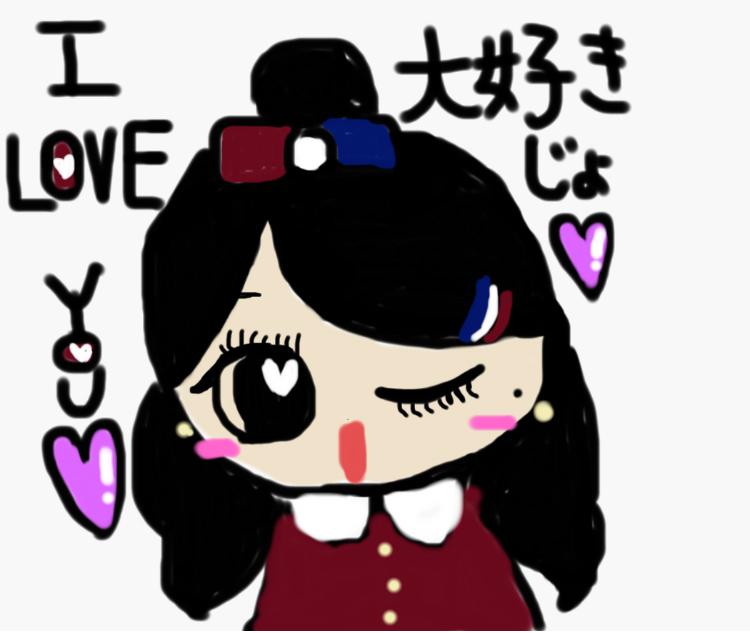 史上最強に可愛いイラストを描きます ハマる人にはハマる、おめめクリクリのキュートなイラストです