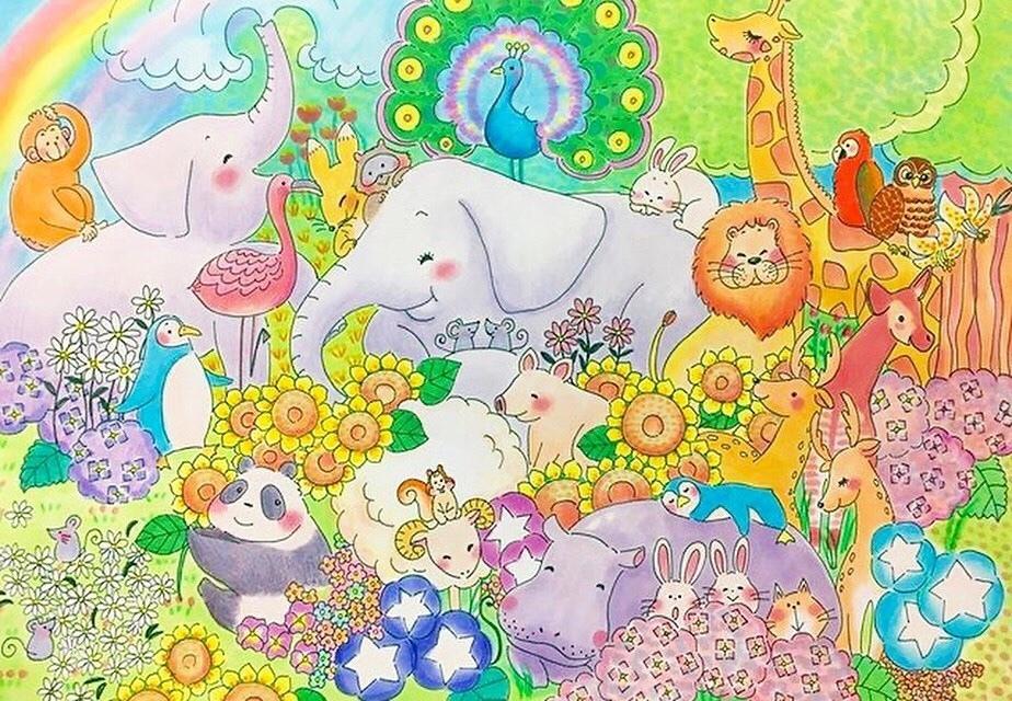 ほんわかとしたイラスト描きます プレゼントカードやウェディングなどの贈り物用イラストにも