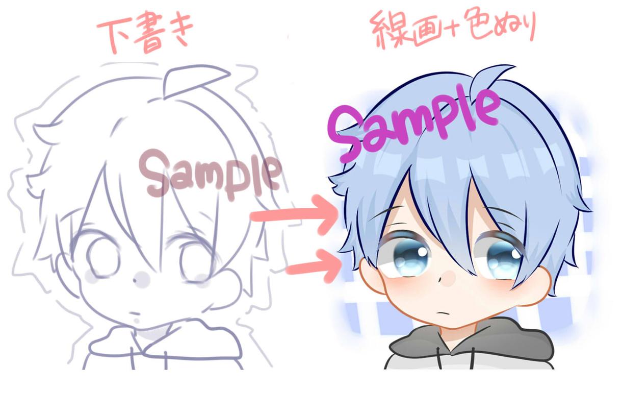 ラフかきます 商品のラフです!おためしみたいなものです!