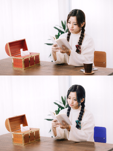 写真データを希望に合わせ編集します 小顔にしたい、背景の一部を消したい、違う写真と合成したい等