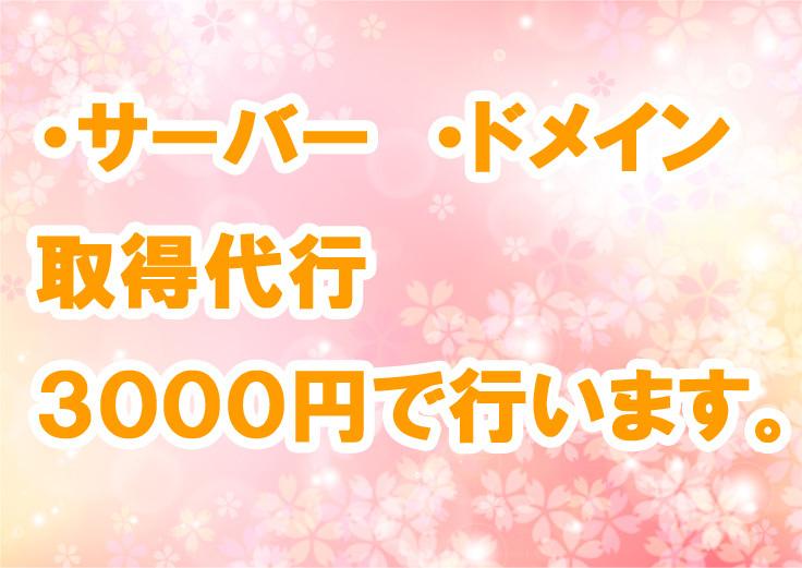 サーバー、ドメインの取得代行いたします ロリポップサーバーになります。
