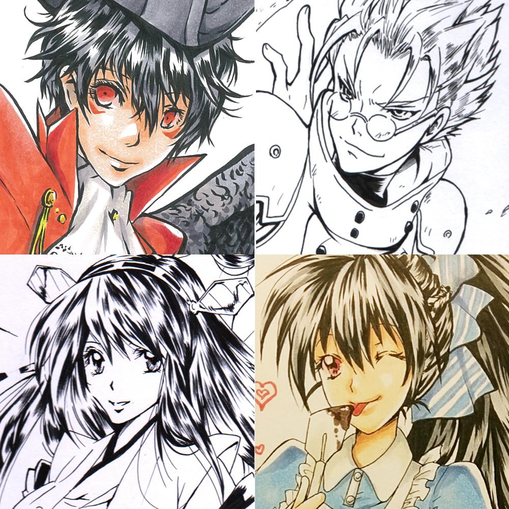 今どき珍しい温かい手描きアイコンお描きします 手描きでマンガの一コマ風味表紙のようなアイコンをおかきします