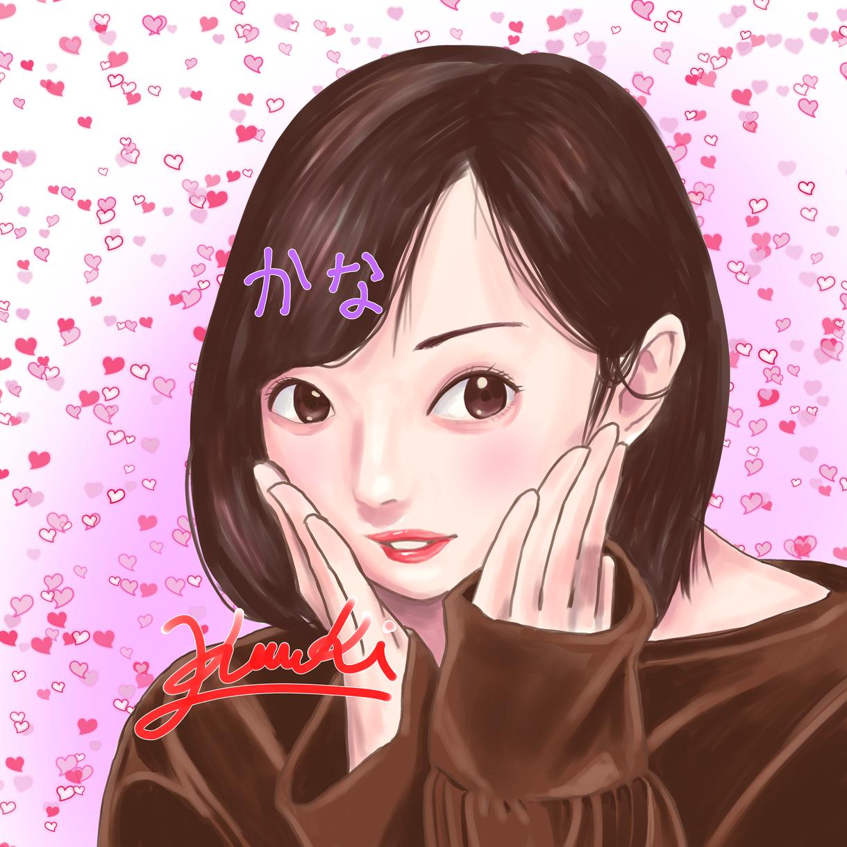 似顔絵描きます 最高に可愛いやつ描きます!男の子でも可愛くしてしまう!!