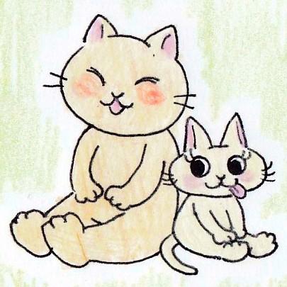 かわいいネコのキャラクターでイラストお描きします アナログ イラスト作成 ココナラ