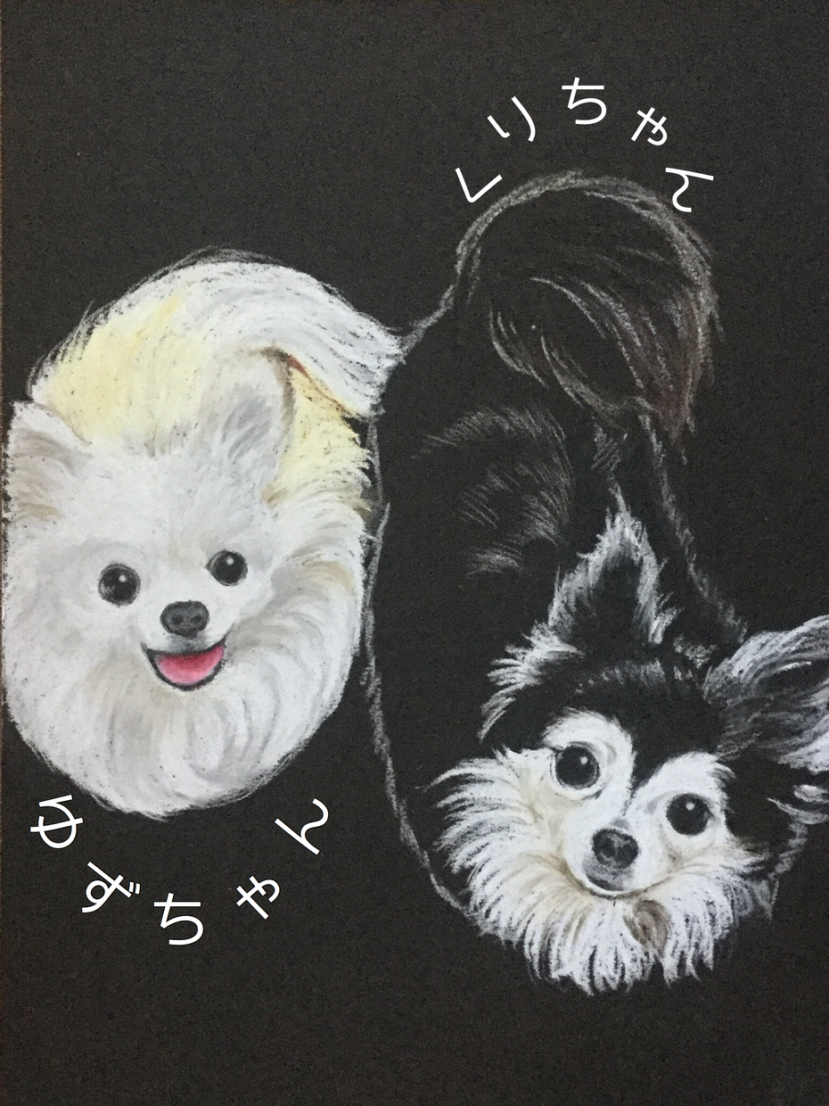 わんちゃんの似顔絵描きます 可愛いわんちゃんのリアルな似顔絵です!
