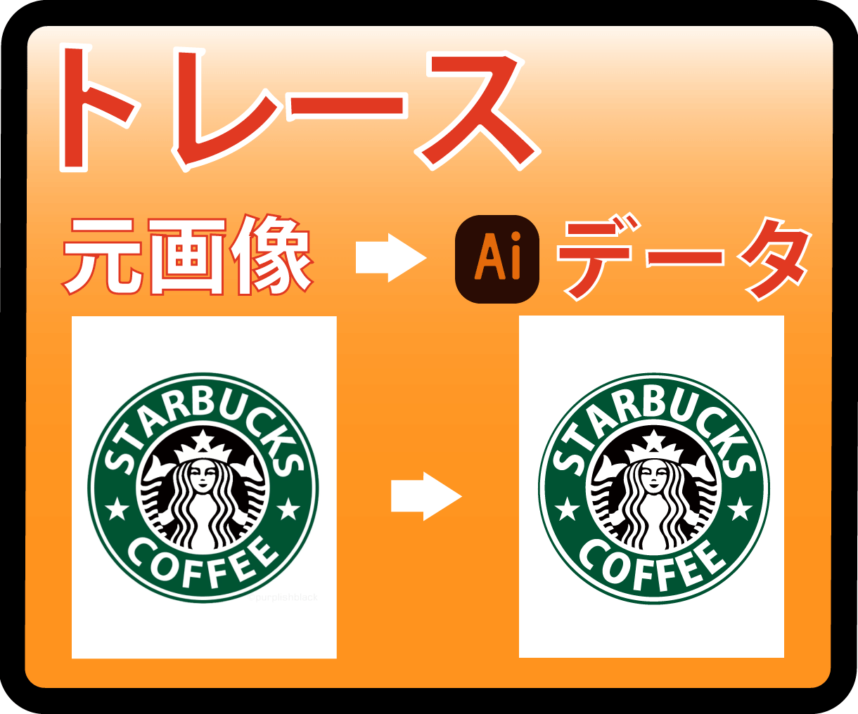 ロゴや簡単なイラストをトレース・データ化します 出来ない（＞＜）を出来る＼（＾＾）／に変えてみませんか？ イメージ3