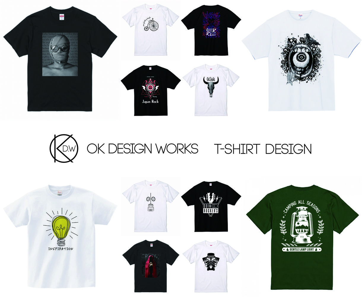 短納期OK! オリジナルのTシャツ、デザインします かっこいい、お洒落なTシャツを真心込めてデザインいたします!