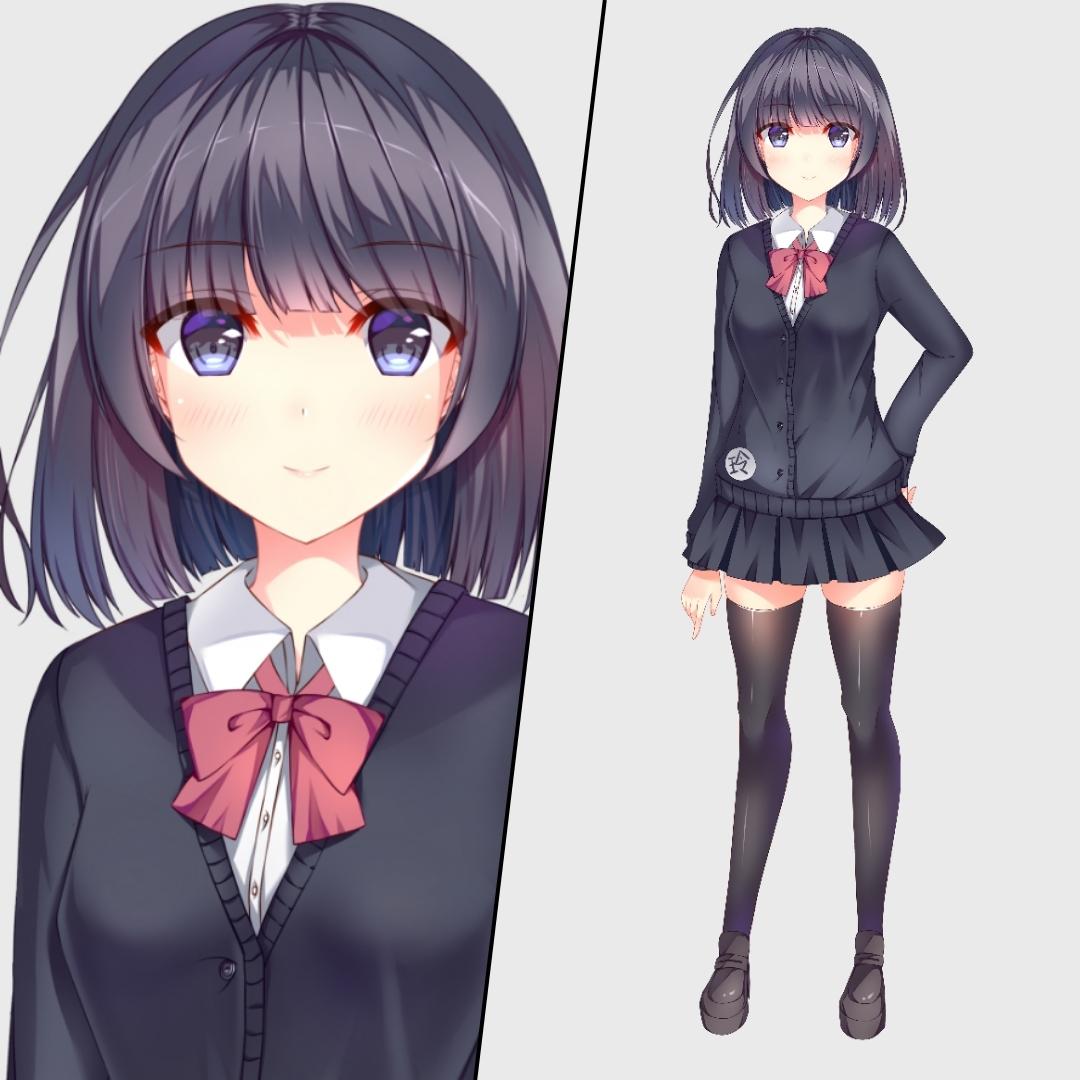 アイコンの描画ます 2日アイコン イラスト 立ち絵の描画