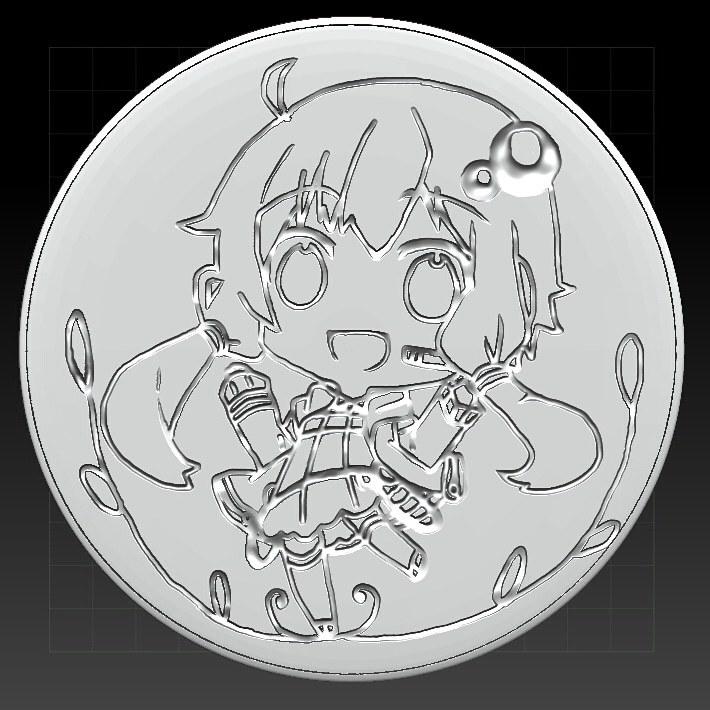 あなたが描いた絵をコインにします 同人グッズなど作りたい方などいかがでしょうか?