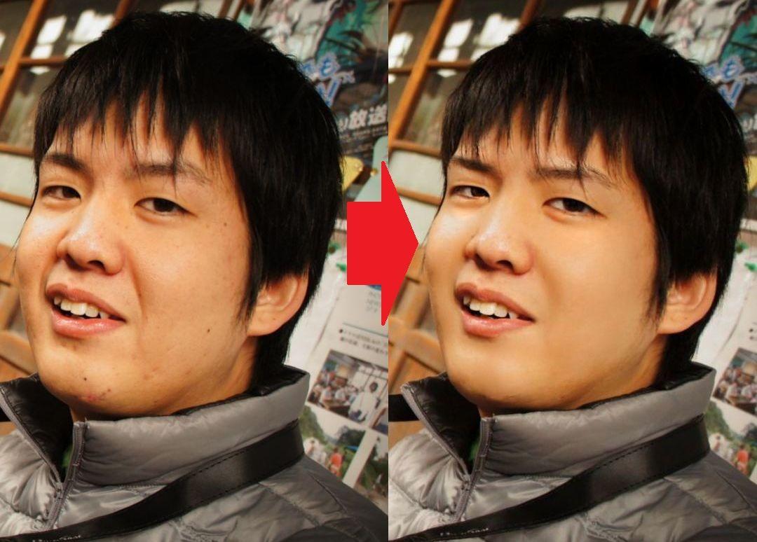 あなたのお写真のお顔を満足頂けるように編集します。