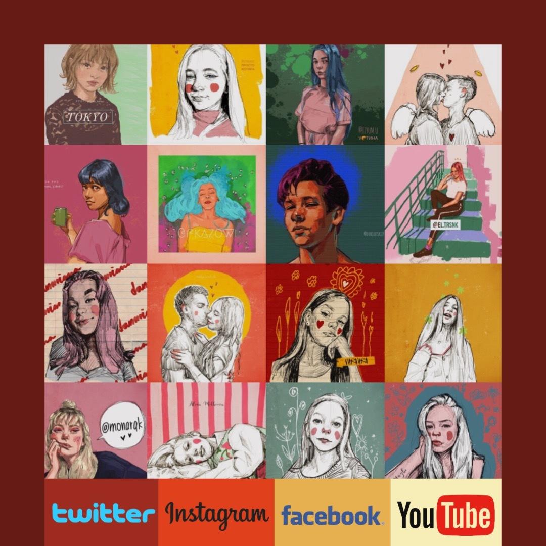 オリジナルアイコン作成。翌日お届けします ブログ、インスタグラム等各種SNSアイコン、名刺の挿絵などに