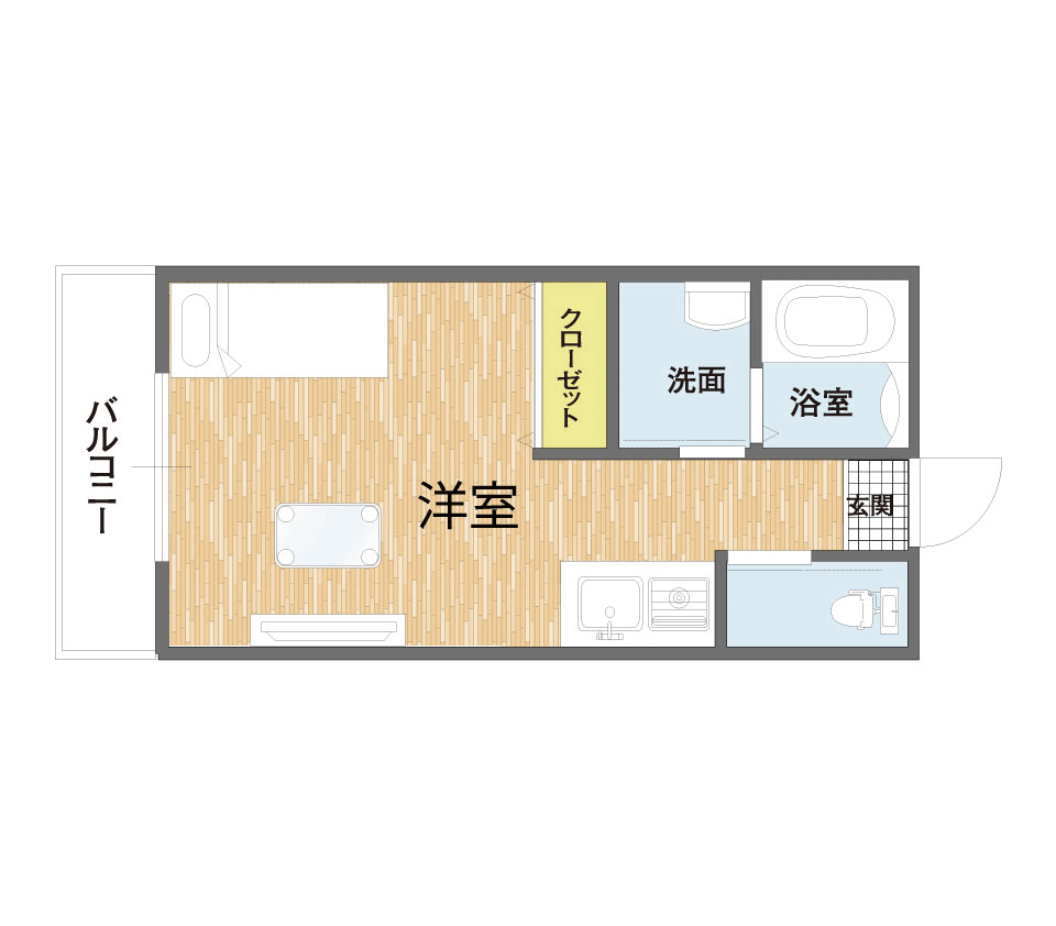 不動産の物件資料から間取り図データを作成します 1K～2階、3階建て、オフィス、貸店舗など、カラー・白黒対応 イメージ2