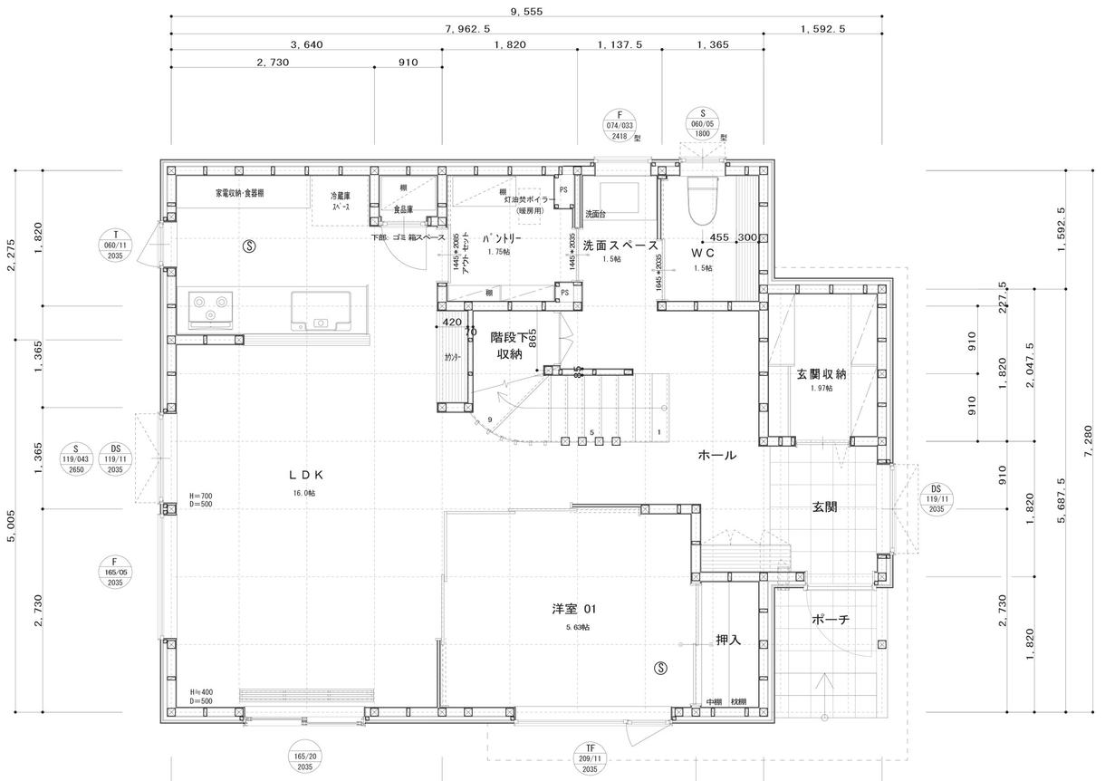 手書き図面のCAD化します お客様の要望に柔軟に対応できます!