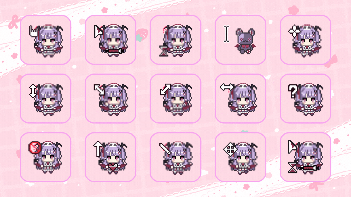 マウスカーソル、マウスポインターを作成します Vtuber様のマウスポインター、マウスカーソル作成 イメージ6