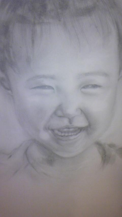 あなたの顔を鉛筆で描きます