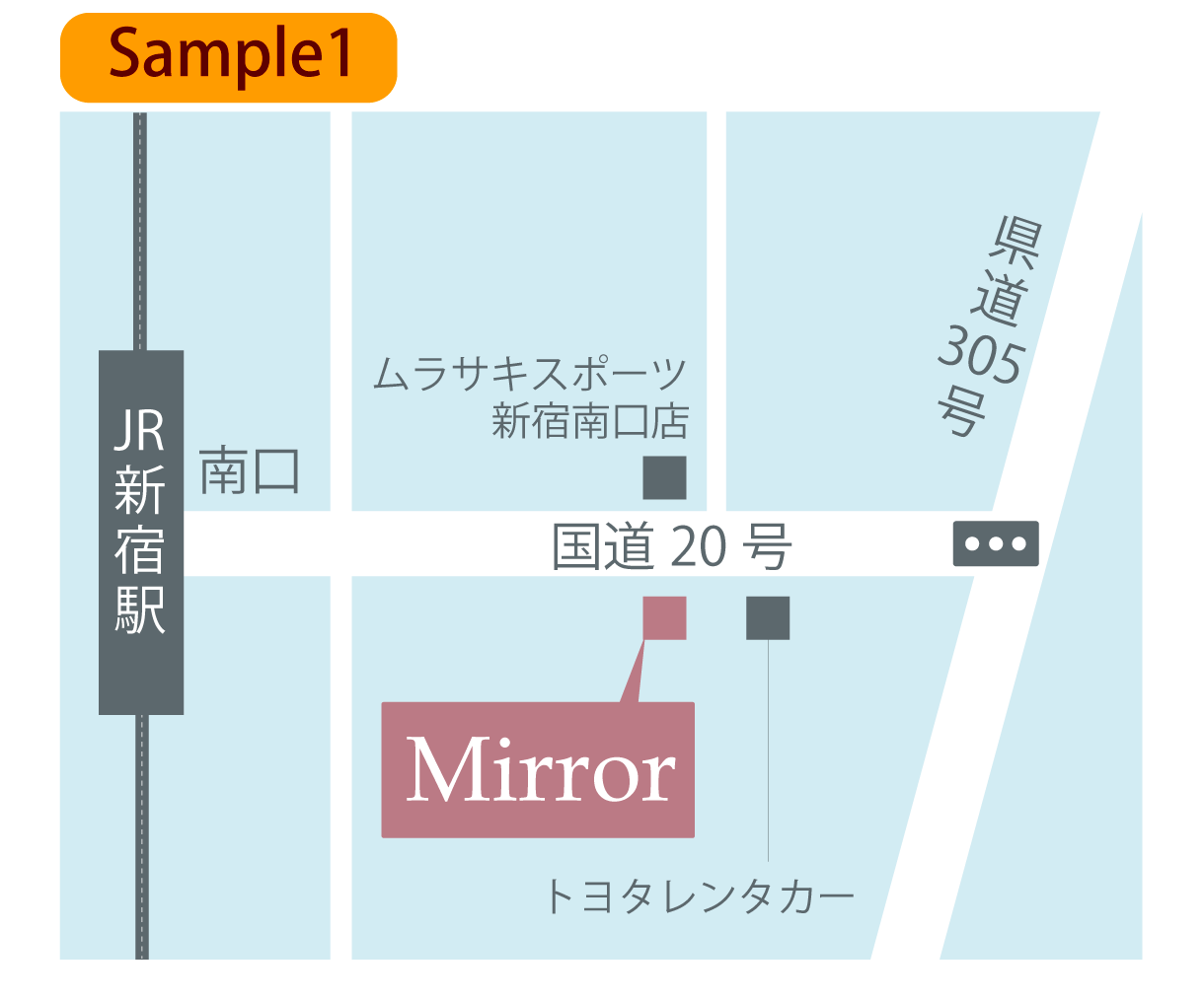 わかりやすいカラー地図作成します 名刺・ショップカード・チラシなど汎用的に使用できます！ イメージ2