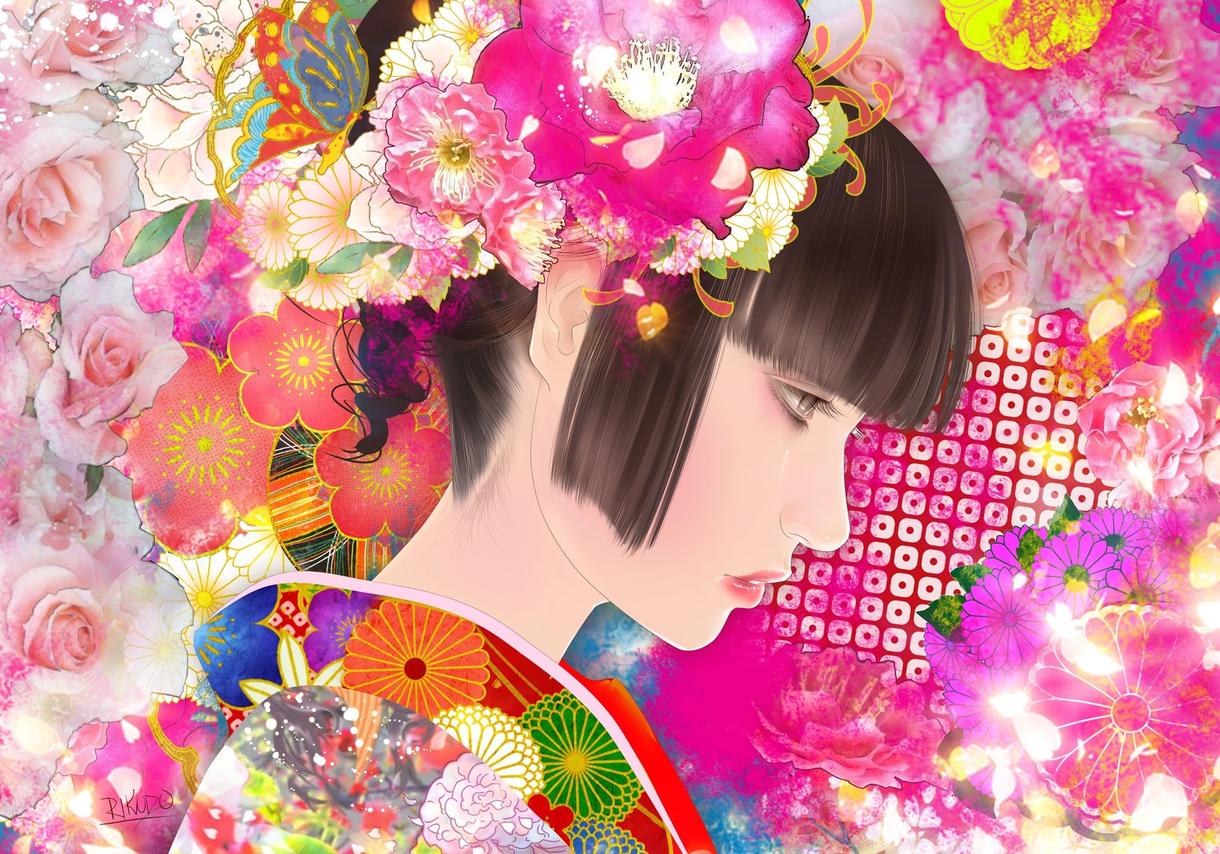 プロイラストレーターによる超美麗似顔絵を作成します 成人式、結婚式などのご記念におすすめです。