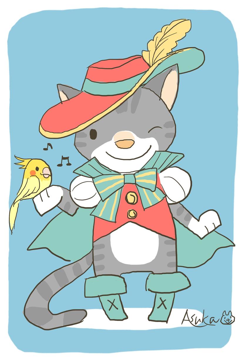 ペット・お好きな動物を擬人化したイラスト描きます メルヘンで可愛い