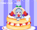 ミニキャラがかわいいドット絵×パンケーキつくります Vtuber活動／個人用／プレゼント用にも! イメージ1