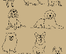 ナチュラルな線画イラスト描きます ワンちゃん、猫ちゃん、動物の線画イラスト描きます イメージ2