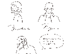 シンプルでゆるく使いやすい似顔絵をお描きします ・SNS、スマホの待ち受け、名刺、ポスカードなどに イメージ3